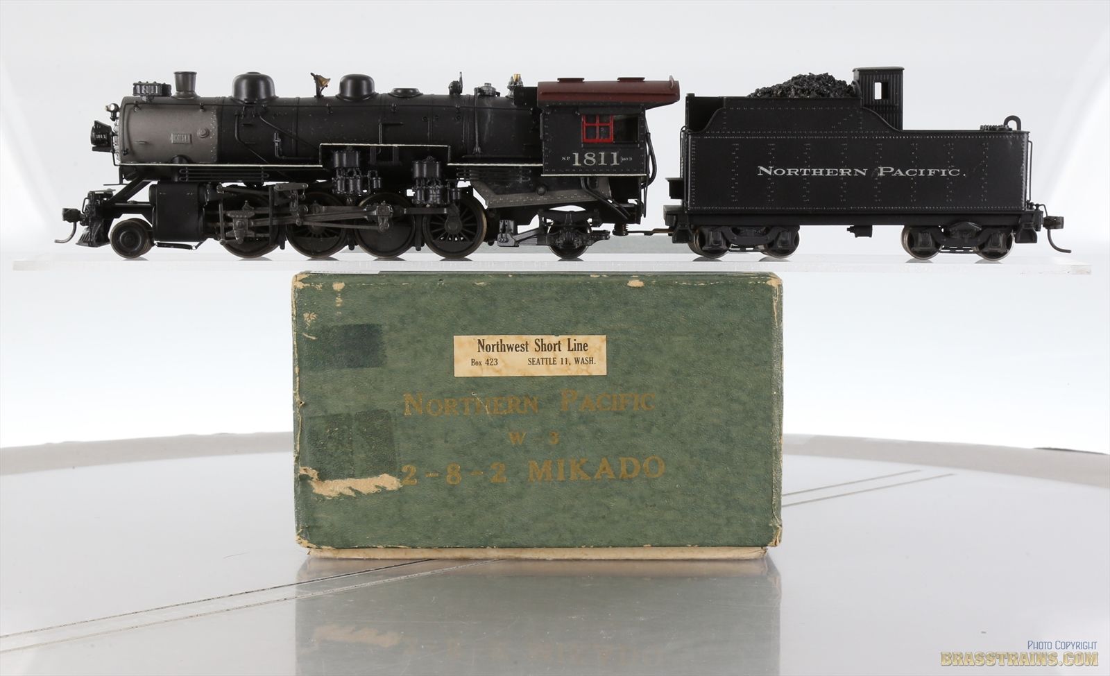HO Brass Model - NWSL NP Northern Pacific 2-8-2 W-3 Mikado #1811