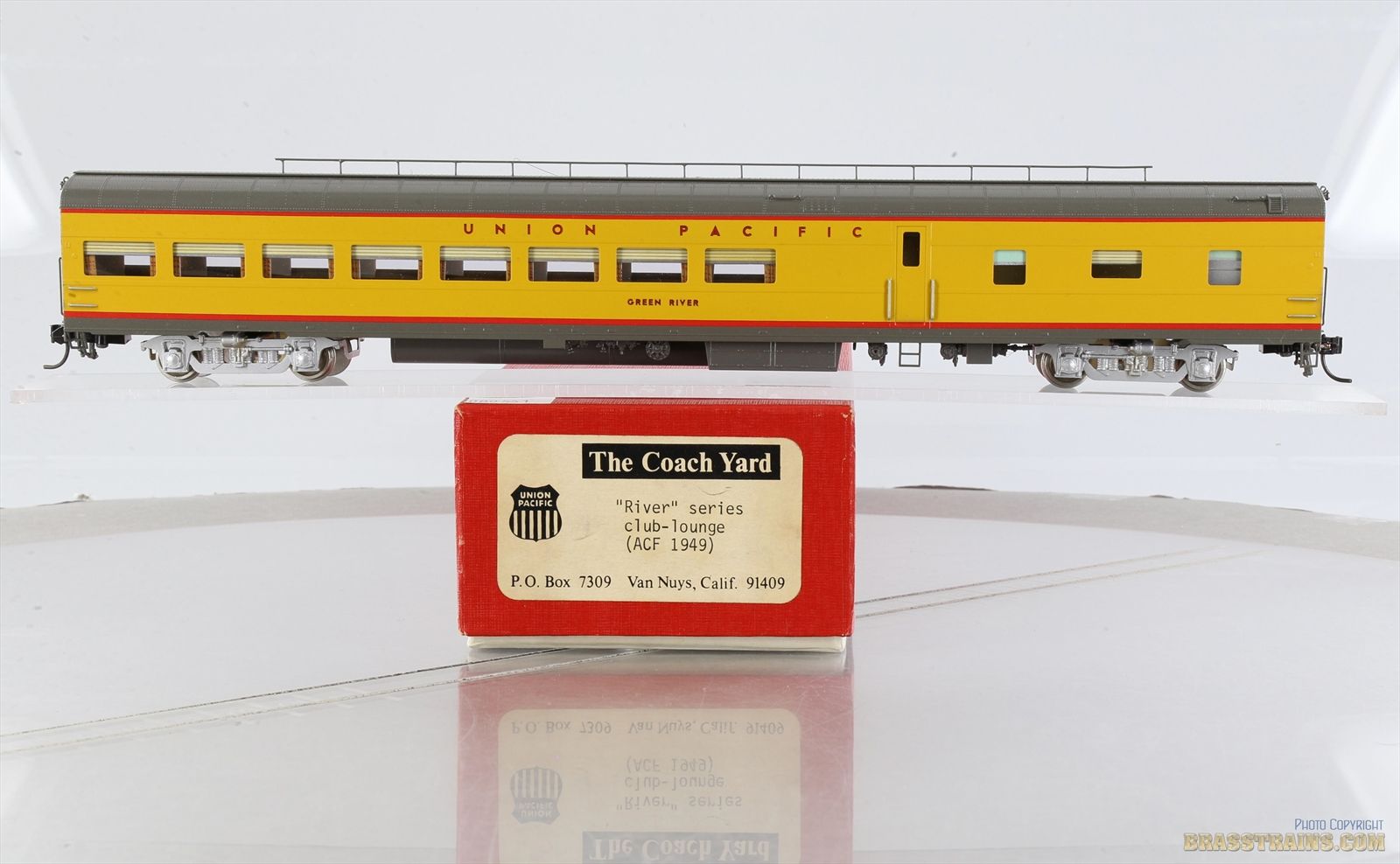 鉄道模型 UNION PACIFIC PASSENGER CAR CLUB LOUNGE HO Brass Model - TCY 0279 UP Union Pacific Green River Club Lounge