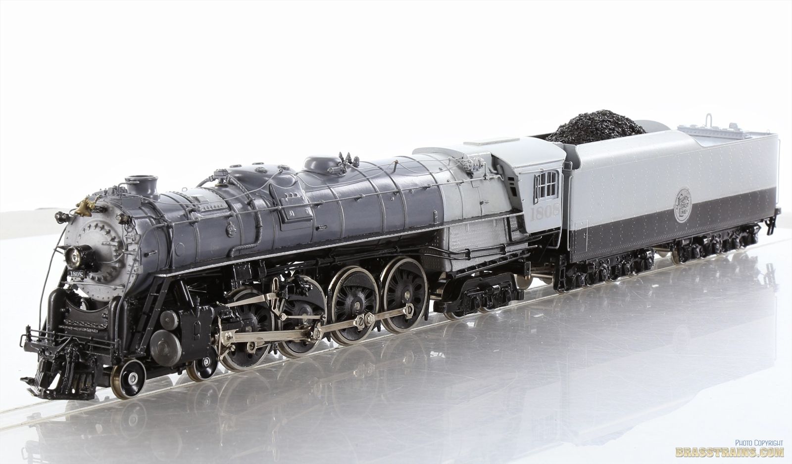 HO Brass Model - OMI 1402 ACL Atlantic Coast Line 4-8-4 R-1 #1808 ...