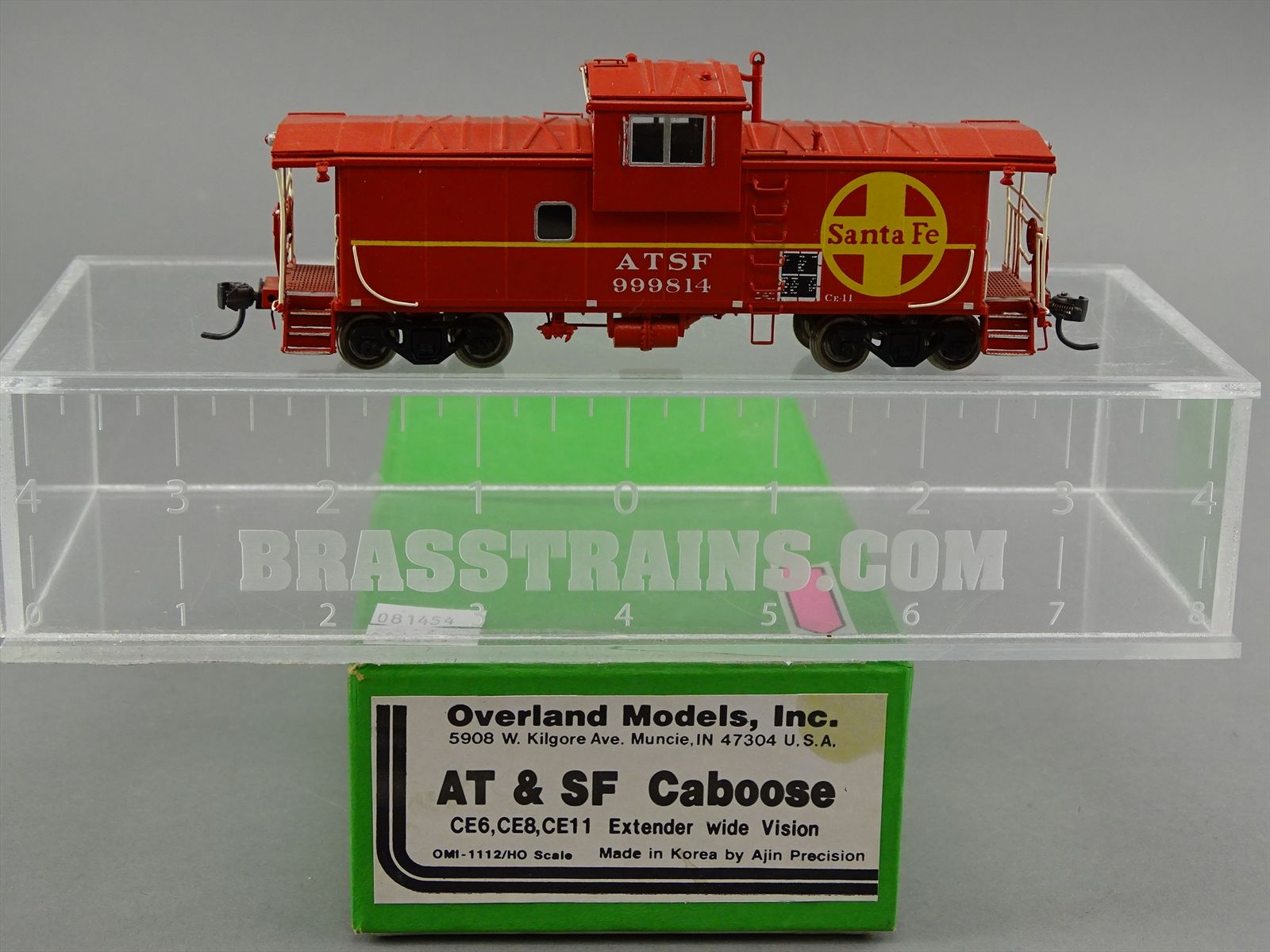 HO Brass Model - OMI 1112 AT&SF Santa Fe Wide Vision Caboose