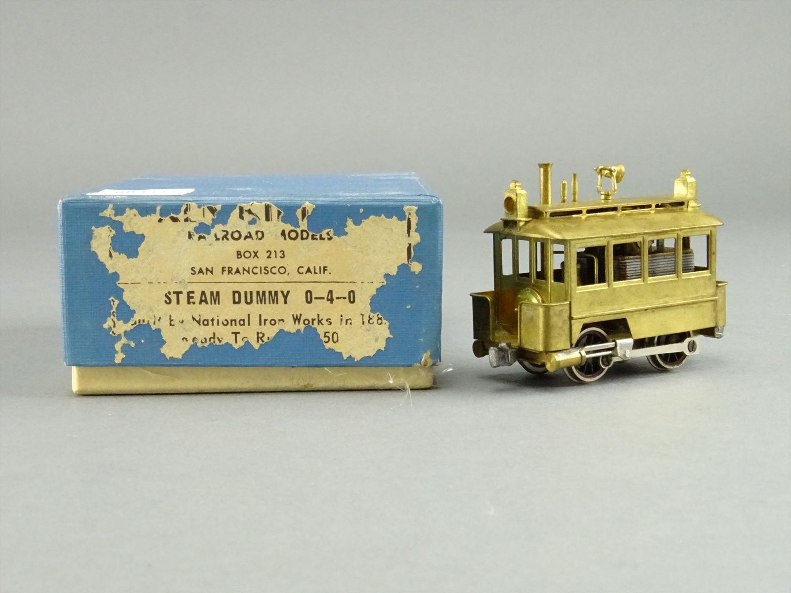 HO Brass Ken Kidder Models 3526 - National Iron Works 1882 Steam Dummy ...