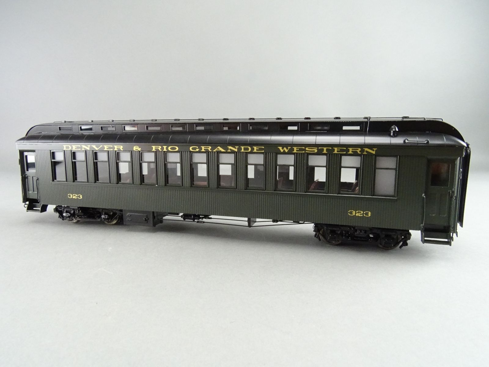 On3 Brass Model - PSC 17185-1 D&RGW Rio Grande Coach Green #323 - F/P ...