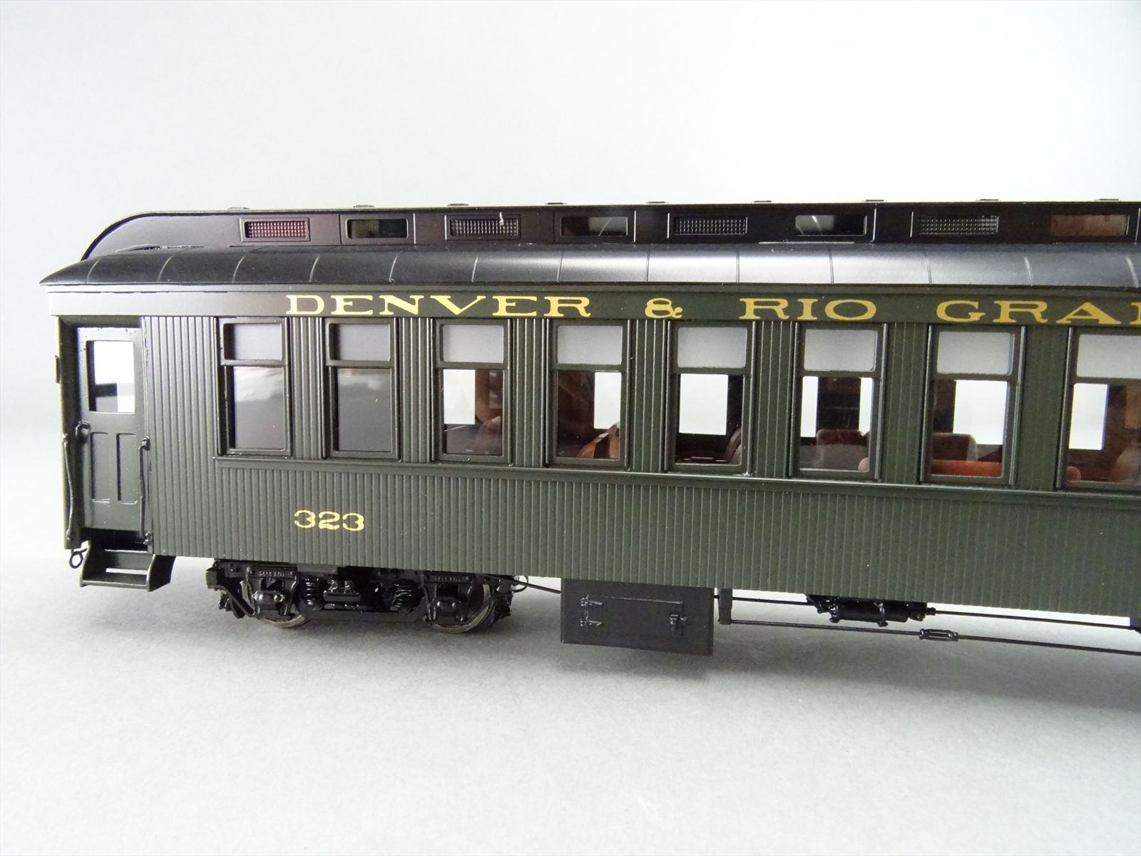 On3 Brass Model - PSC 17185-1 D&RGW Rio Grande Coach Green #323 - F/P ...