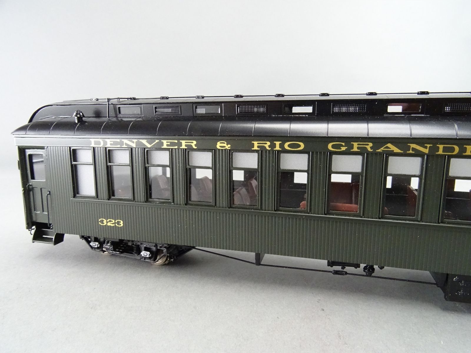 On3 Brass Model - PSC 17185-1 D&RGW Rio Grande Coach Green #323 - F/P ...