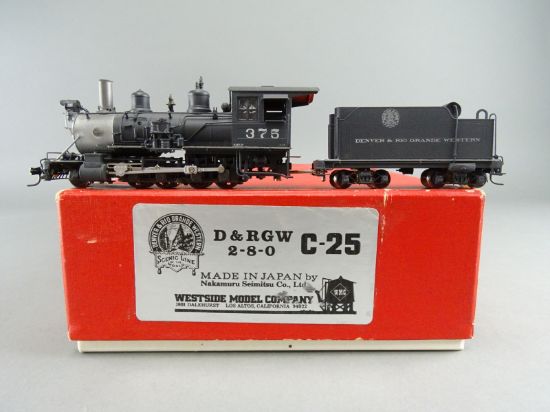 HOn3 Brass Model - WMC Westside D&RGW Rio Grande 2-8-0 C