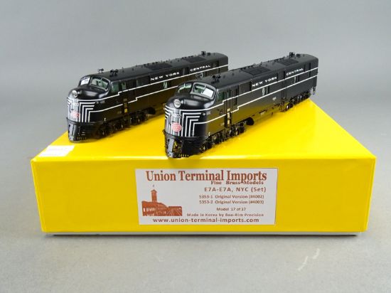 HO Brass Model - UTI 5353-1 / 5353-2 NYC New York Central E7