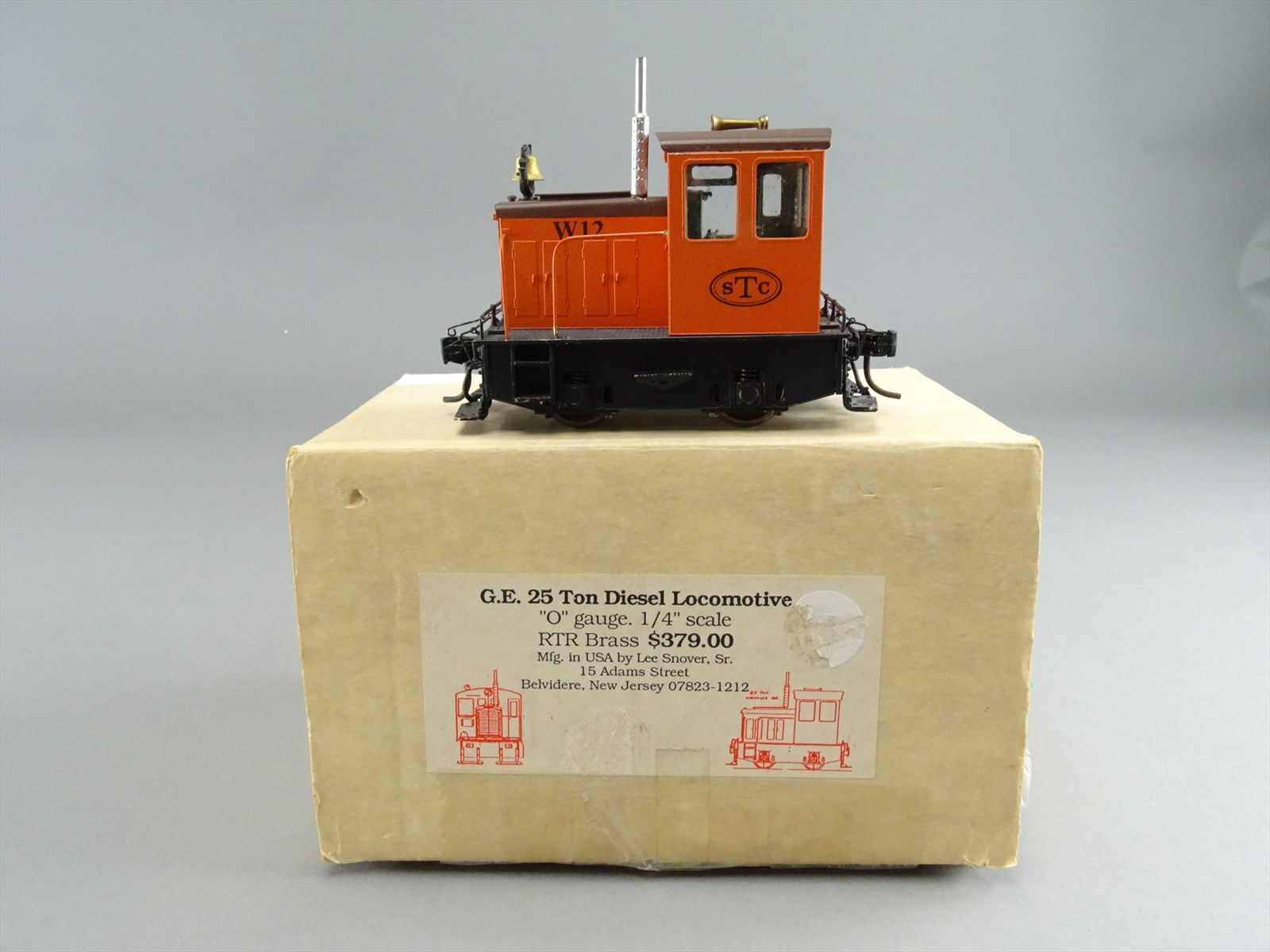 O Brass Model - Lee Snover STC 25 Ton Diesel Locomotive Switcher - Custom