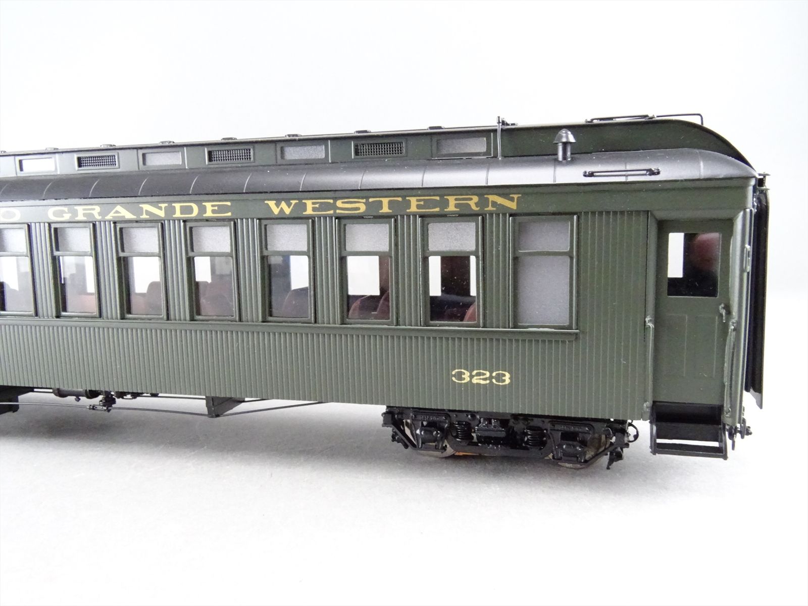 On3 Brass Model - PSC 17527-1 D&RGW Rio Grande Coach #323 Green - F/P ...