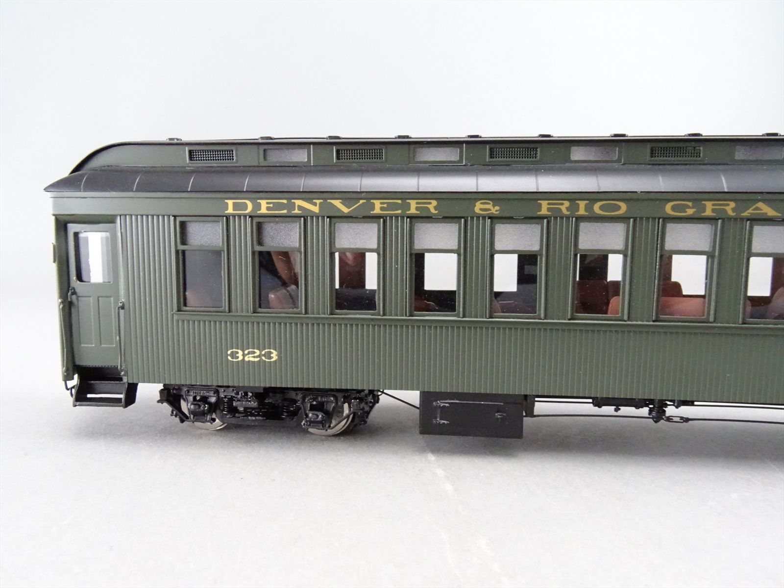 On3 Brass Model - PSC 17527-1 D&RGW Rio Grande Coach #323 Green - F/P ...