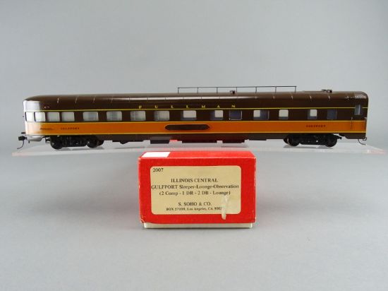 HO Brass Model - Soho 2007 IC Illinois Central 2-1-2 Lounge
