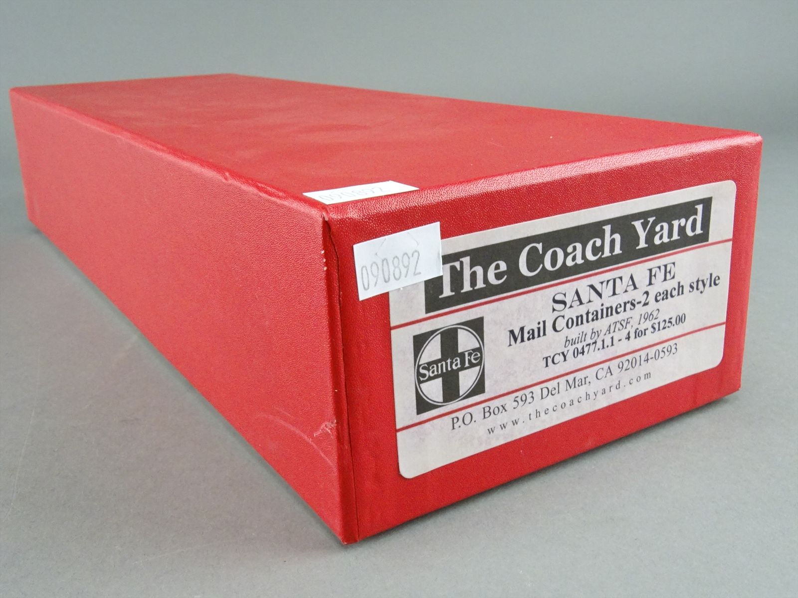 HO Brass Model - TCY 0477.1.1 AT&SF Santa Fe Mail Containers ONLY - 4 ...