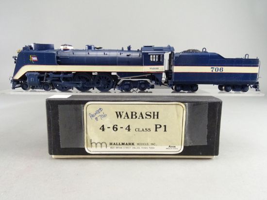 HO Brass Model - Hallmark WAB Wabash P1 4-6-4 #706 - Custom Painted