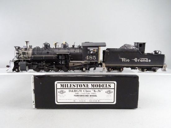 Sn3 Brass Model - P-B-L D&RGW Rio Grande K-36 2-8-2 #485 Late