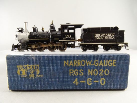 PFM  Sn3  R. G.S. 4-6-0 #20 完成品 HOn3 Brass Model - PFM RGS Rio Grande Southern 4-6-0 #20 - Custom