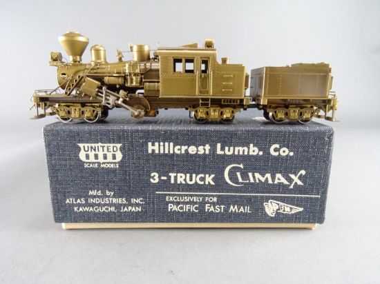 HO Brass Model - PFM Hillcrest Lumber 3 Truck Climax - Unpainted