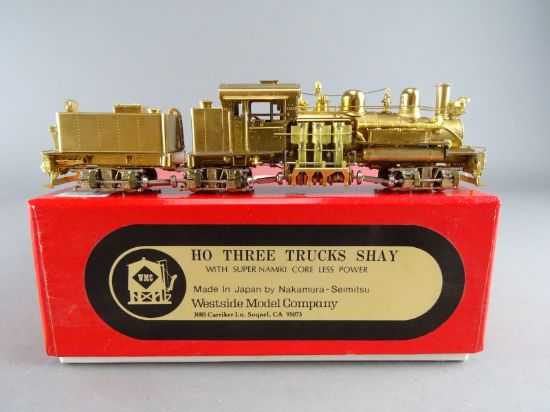 HO Brass Model - WMC 3 Truck Shay Three Trucks - Unpainted