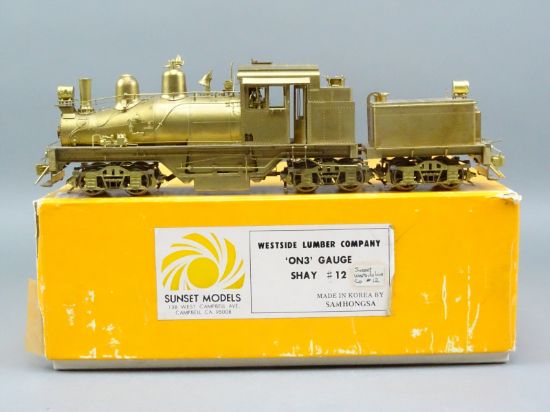 On3 Scale 2 Rail Brass Sunset Samhongsa 3-Truck WSLC #12
