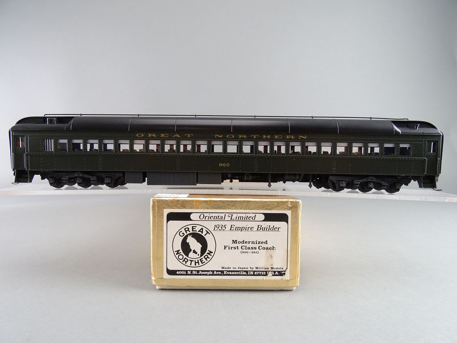 HO Brass Model - Oriental GN Great Northern First 1st Class Coach #960 ...