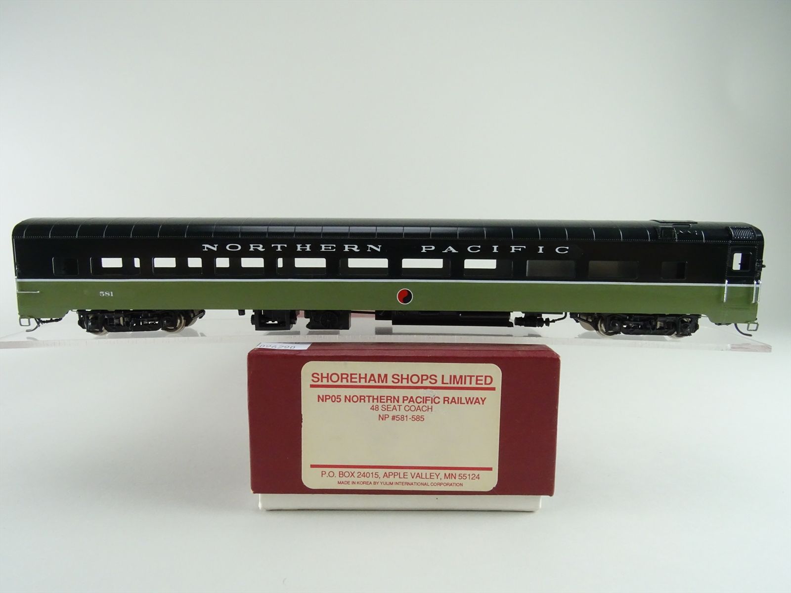 HO Brass Model - SSL NP05 NP Northern Pacific 48 Seat Coach #581 - Fair ...