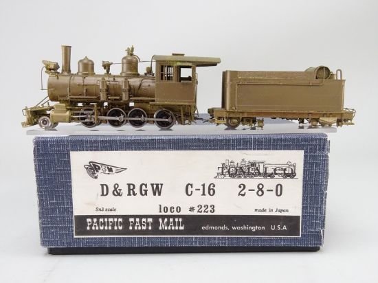 BARGAIN BRASS - Sn3 Brass Model - PFM D&RGW Rio Grande C-16 2