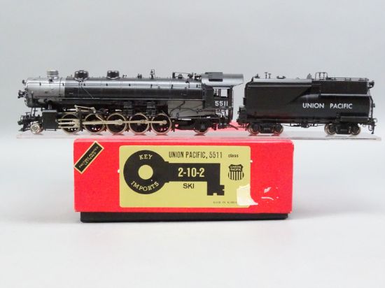 HO Brass Model - Key SKI UP Union Pacific 2-10-2 #5511 Oil Tender