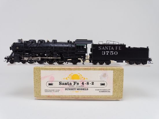HO Brass Model - Sunset AT&SF Santa Fe 4-8-2 #3750 - Custom