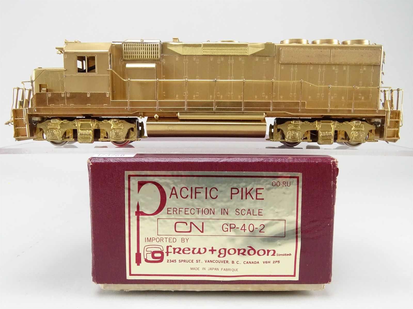 HO Brass Model - PPike Frew + Gordon OO-RU CN Canadian National GP40-2 ...