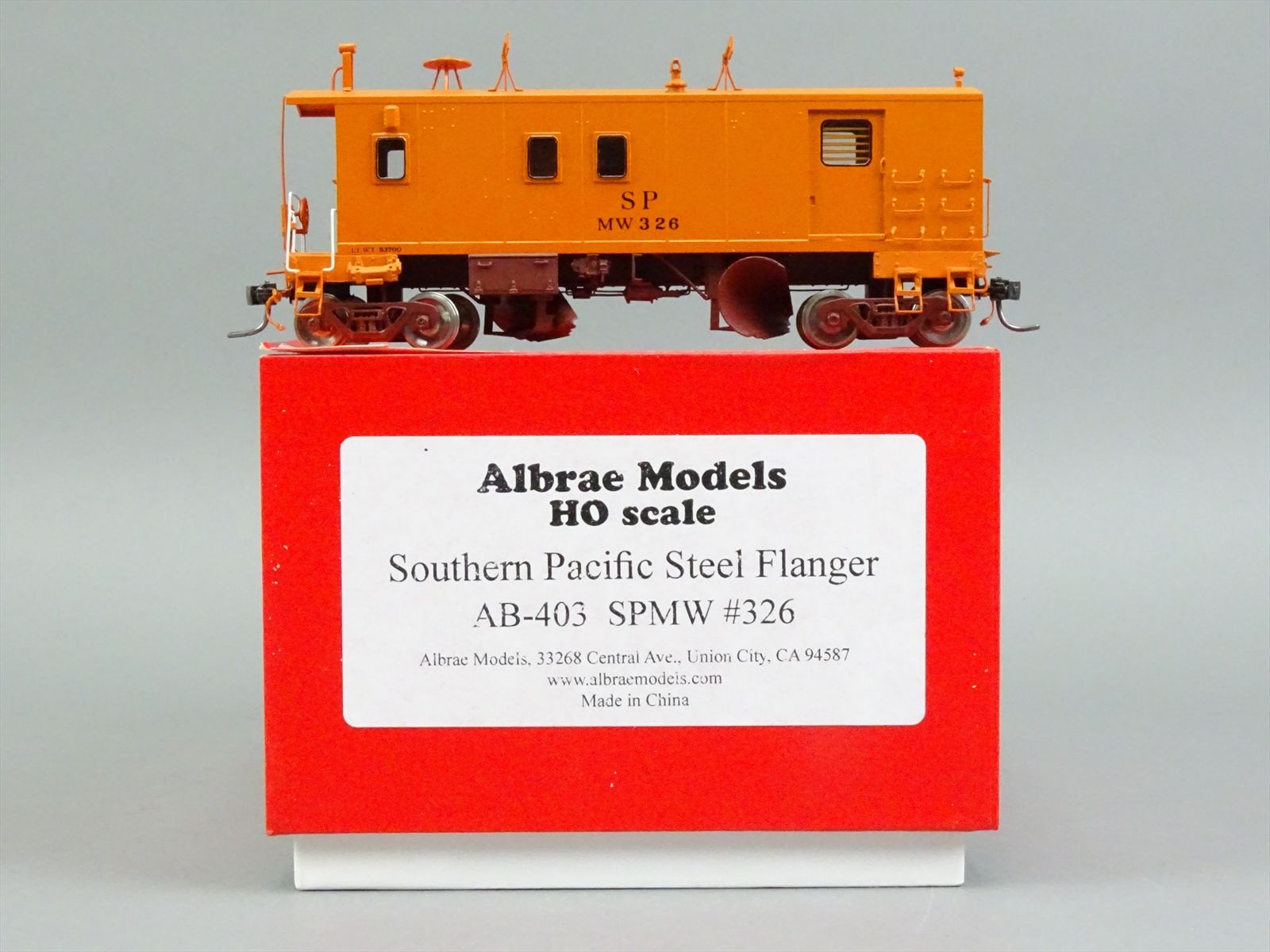 HO Brass Model - Albrae AB-403 SP Southern Pacific Steel Flanger MOW MW ...