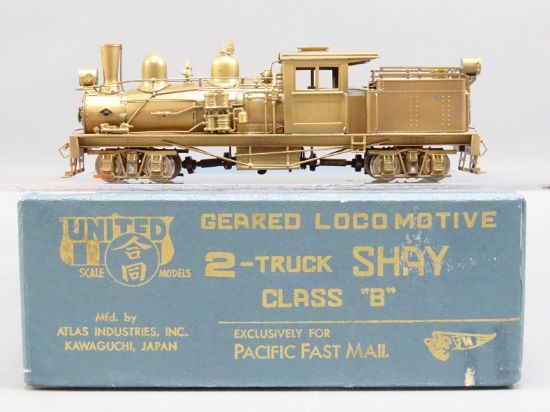 HO / HOn3 Brass Model - PFM Geared 2 Truck Class B Shay Logging