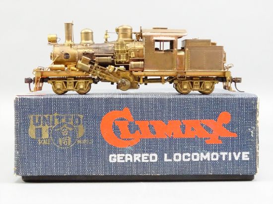 HO Brass Model - PFM Climax Geared Locomotive Logging - Unpainted