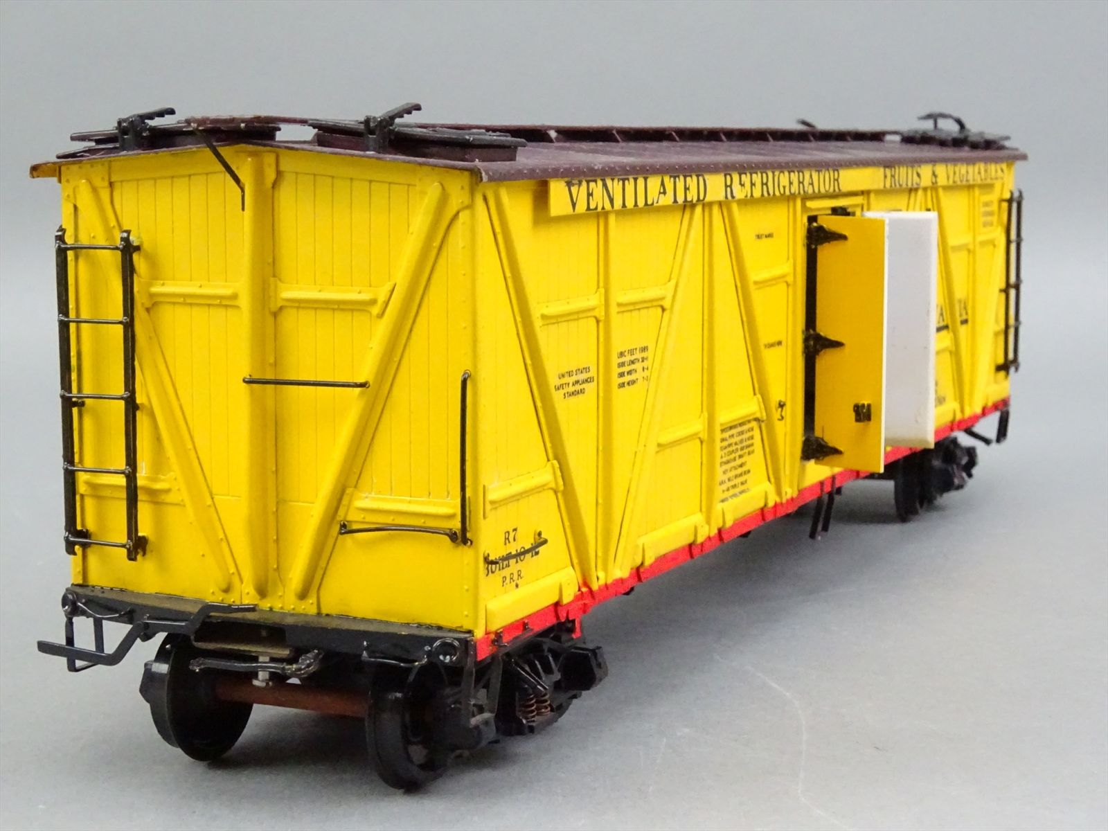 O Brass Model - PSC 16077 PRR Pennsylvania R7 Reefer Refrigerator Car ...
