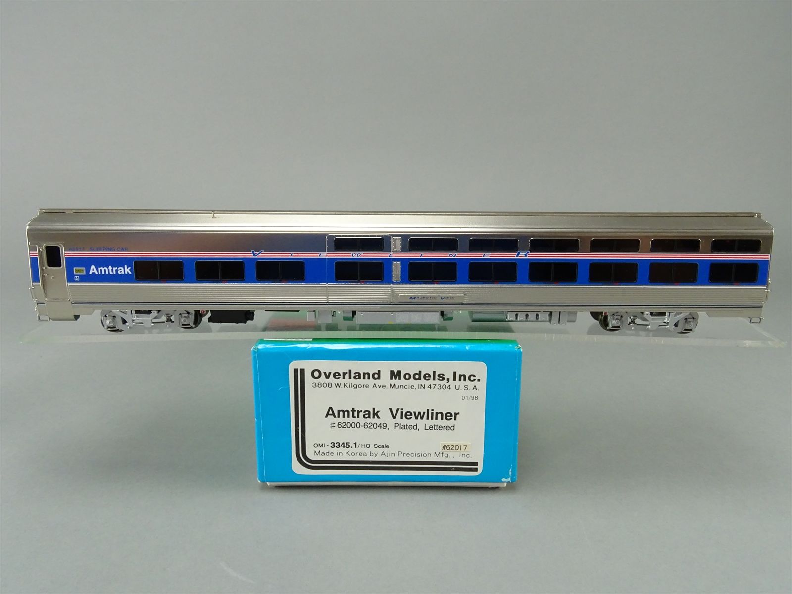 HO Brass Model - OMI 3345.1 Amtrak Viewliner Bay View #62017 Sleeper ...