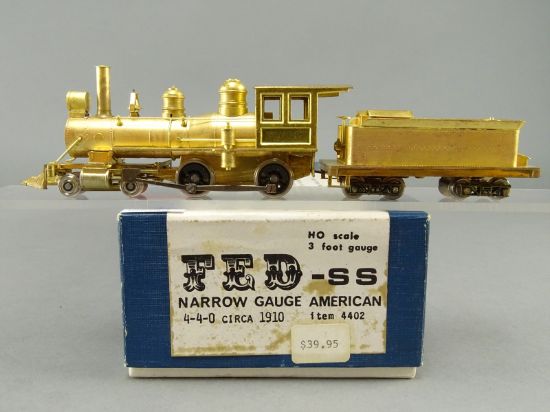 HOn3 Brass Model - FED - SS 4402 4-4-0 Mogul Circa 1910