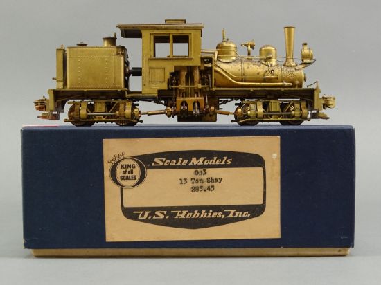 On3 Scale Brass Model Train - USH US Hobbies 13-Ton Shay KTM