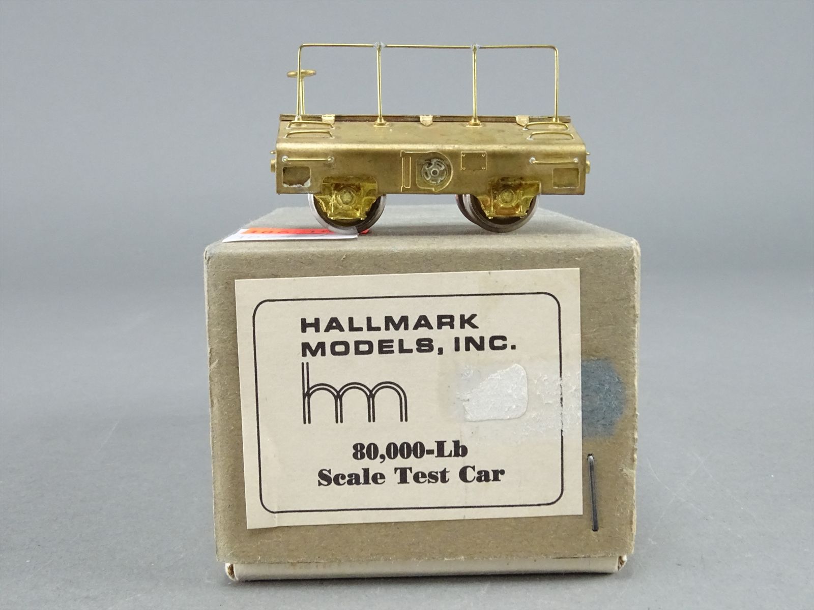 HO Brass Model - Hallmark Models, Inc. 80,000 Lb. Scale Test Car ...