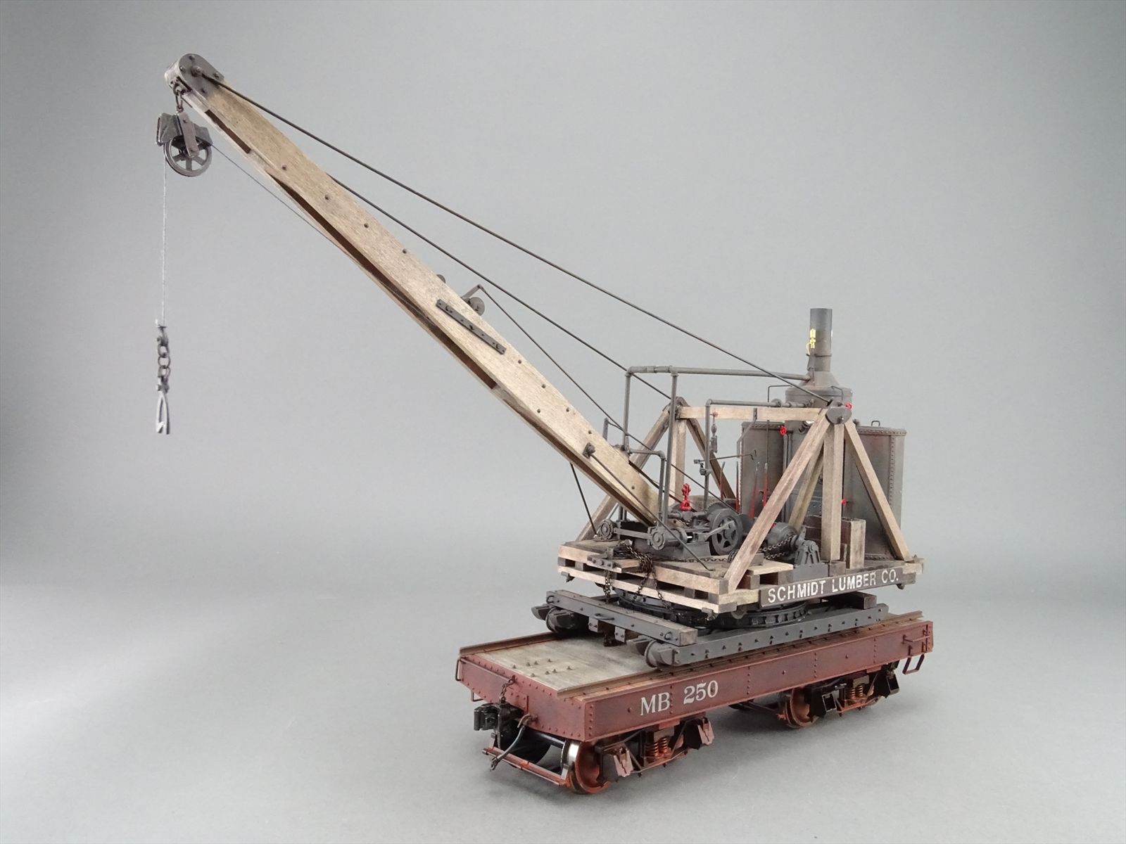G Scale Craftsman Kit - Hartford HP-K7 Barnhart Log Loader + Flatcar ...