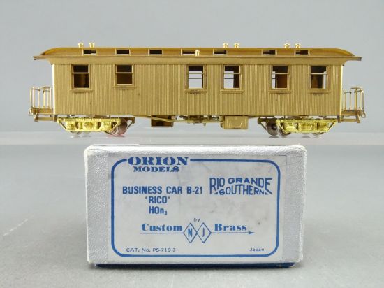 ORION MODELS HOn3スケール ビジネスカー B-21 HOn3 Brass Model - NJCB PS-719-3 RGS Rio Grande Southern Business