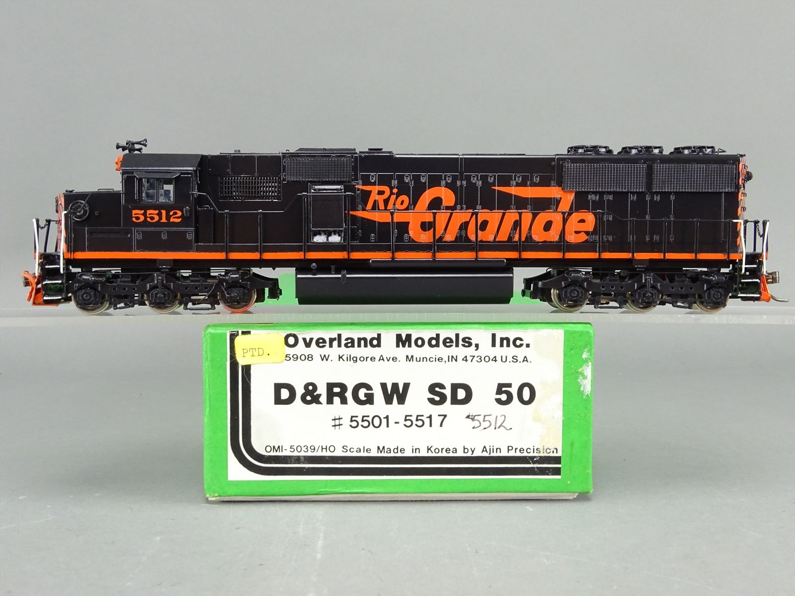 HO Brass Model - OMI 5039 D&RGW Rio Grande SD50 #5512 - Custom - 1988 ...