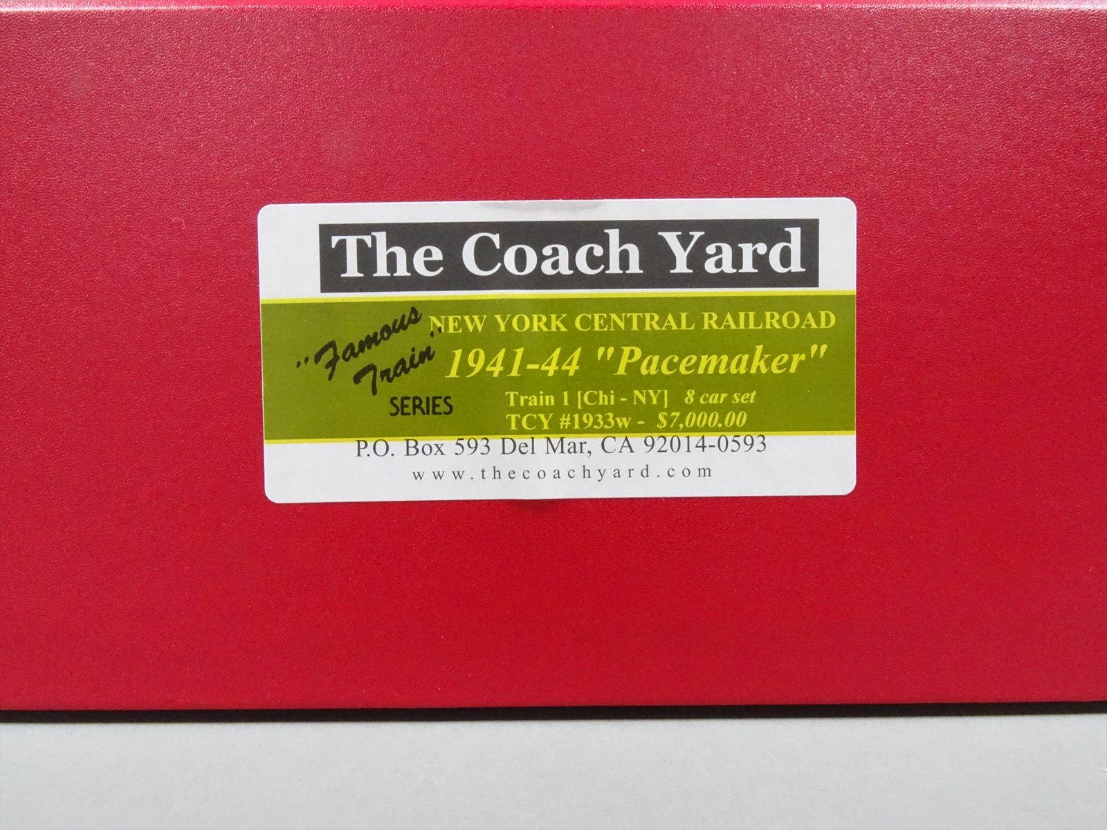 HO Brass Model - TCY 1933w NYC New York Central The Pacemaker Train ...