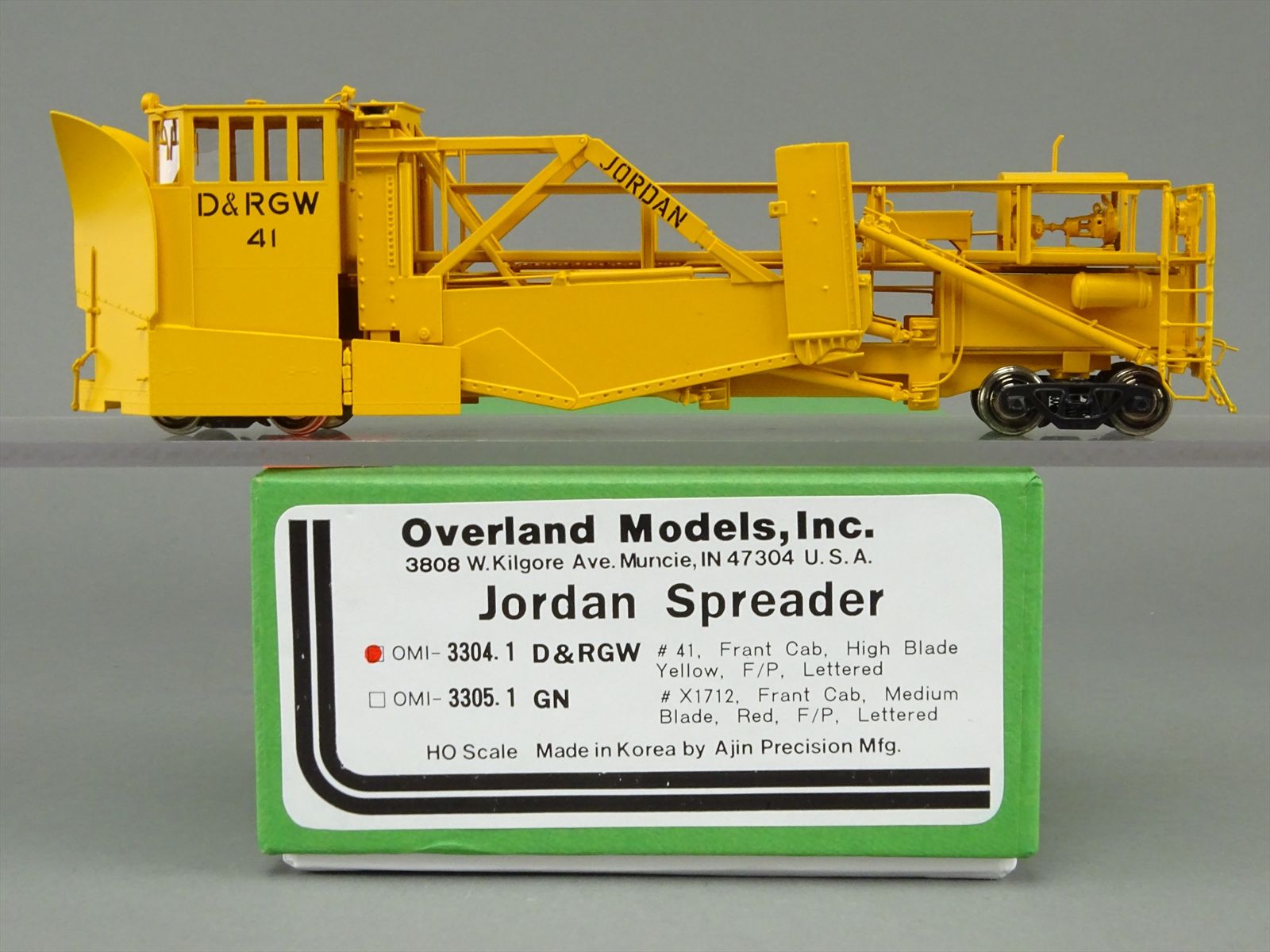 ゆう出品 Overland Models Ajin OMI-3304.1 D&RGW ジョーダンスプレッダー #41