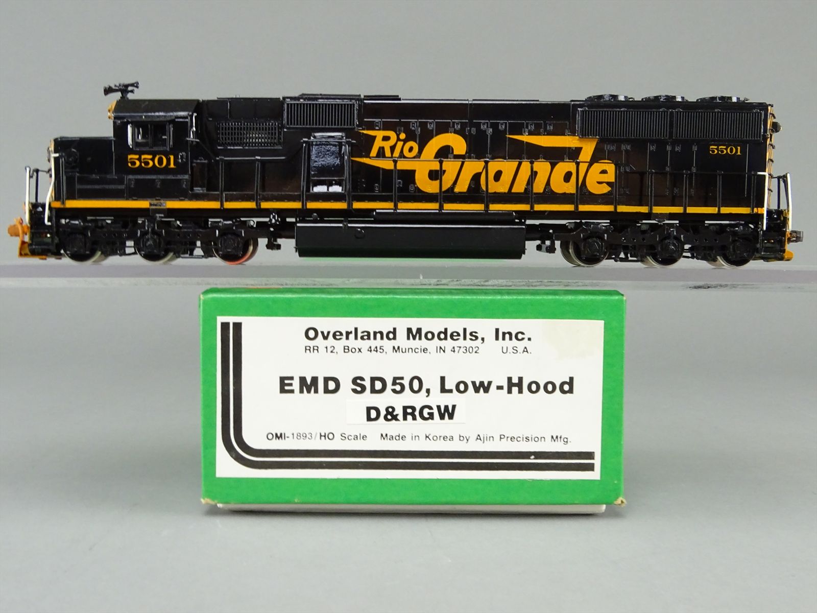 HO Brass Model - OMI 1893 D&RGW Denver & Rio Grande SD50 Low Hood #5501 ...
