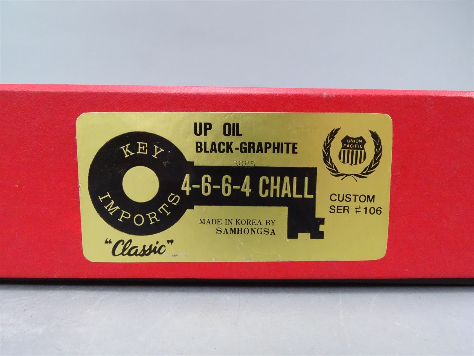 HO Brass Model - Key CS#106 UP Union Pacific 4-6-6-4 Oil Black Graphite ...