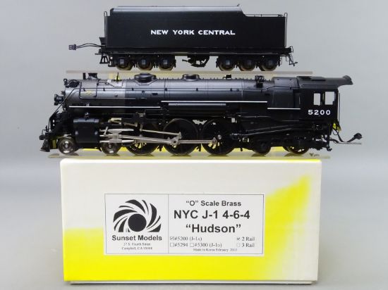 O Brass Model - Sunset NYC New York Central J-1 4-6-4 Hudson J1A