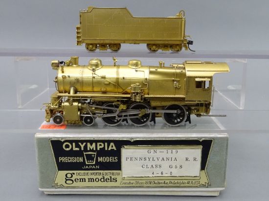 Gem/OLYMPIA HOゲージ 蒸気機関車 ペンシルバニアE-6s HO Scale Brass Model - Gem Models PRR Pennsylvania 4-6-0 G5s