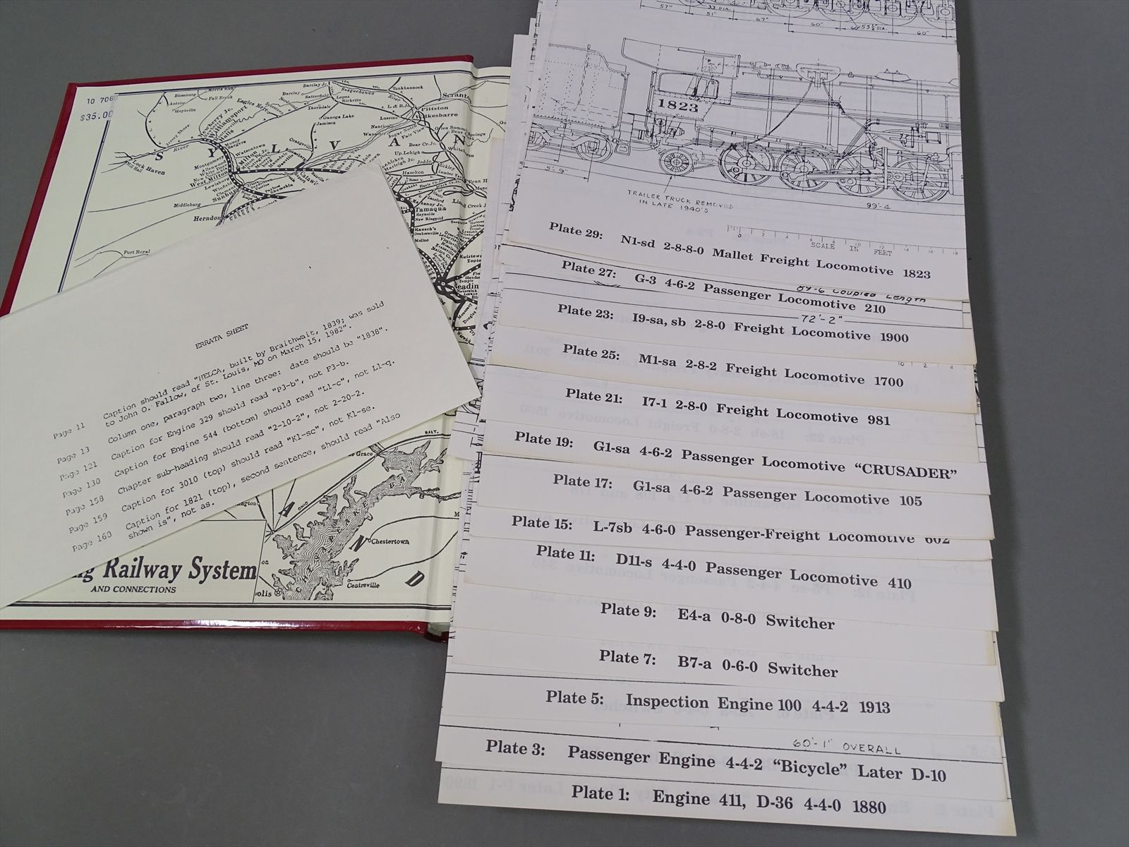 Railroad Book - Steam Locomotives Of The Reading And P & R Railroads ...