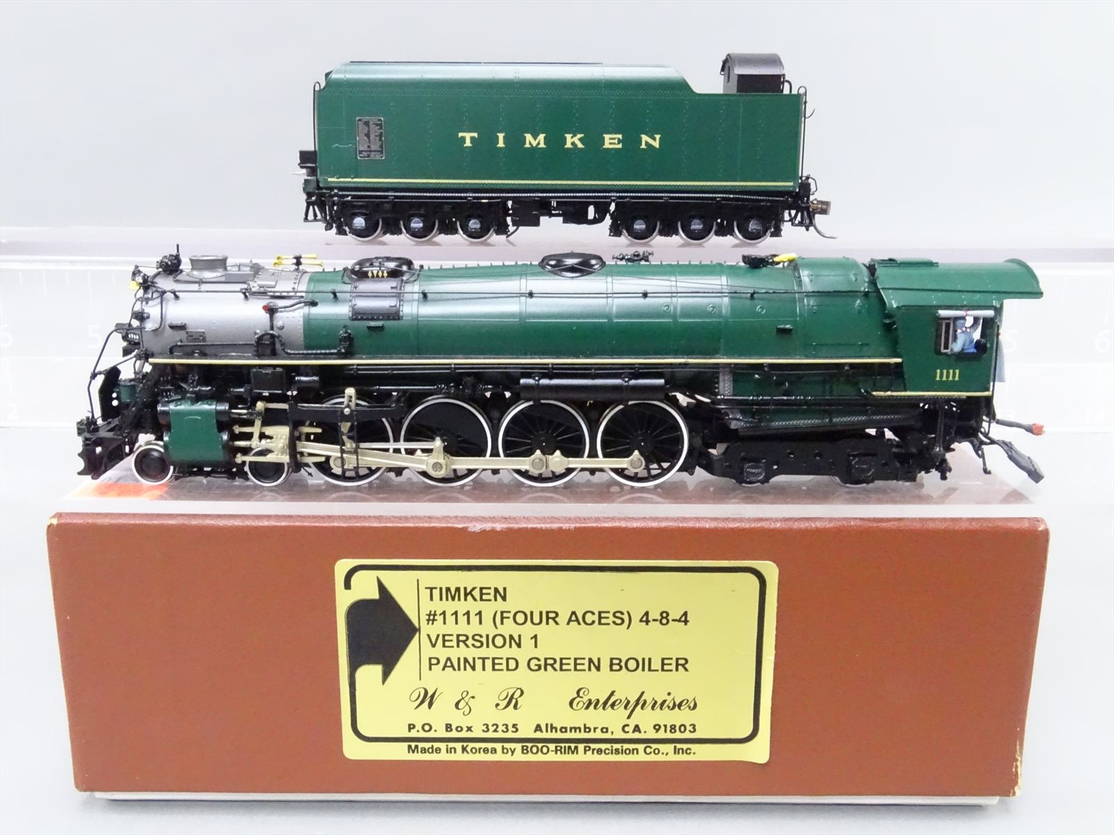 HO Brass Model - W&R Timken Four Aces 4-8-4 Version #1111 - F/P Green ...