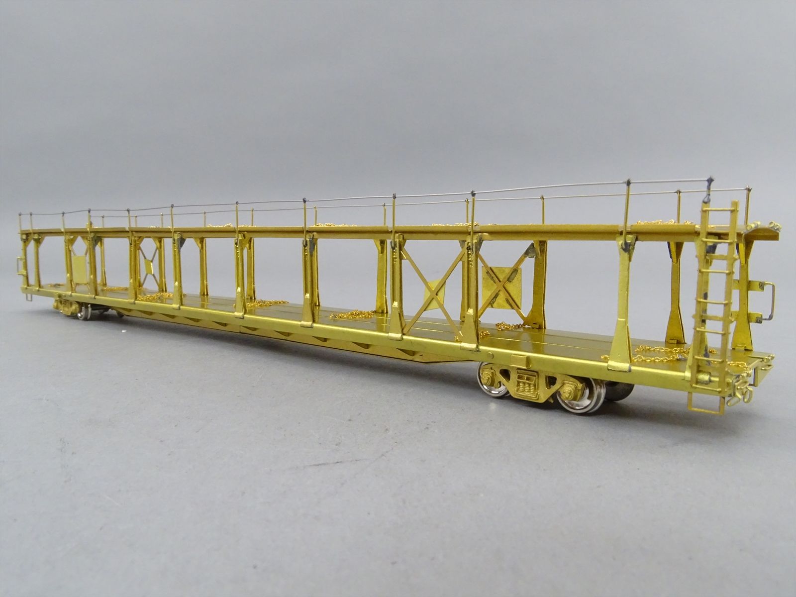 HO Brass Model - OMI 1354 Bi-Level Auto Rack Open Type - Unpainted ...