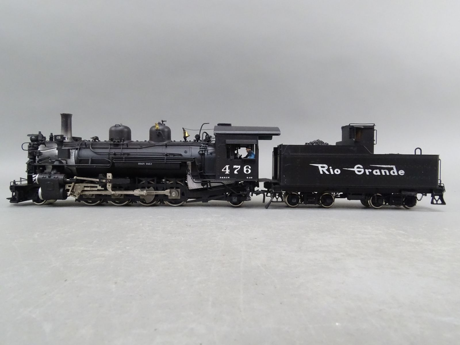 On3 Brass Model - BLW D&RGW Rio Grande K-28 2-8-2 #476 Late Version - F ...