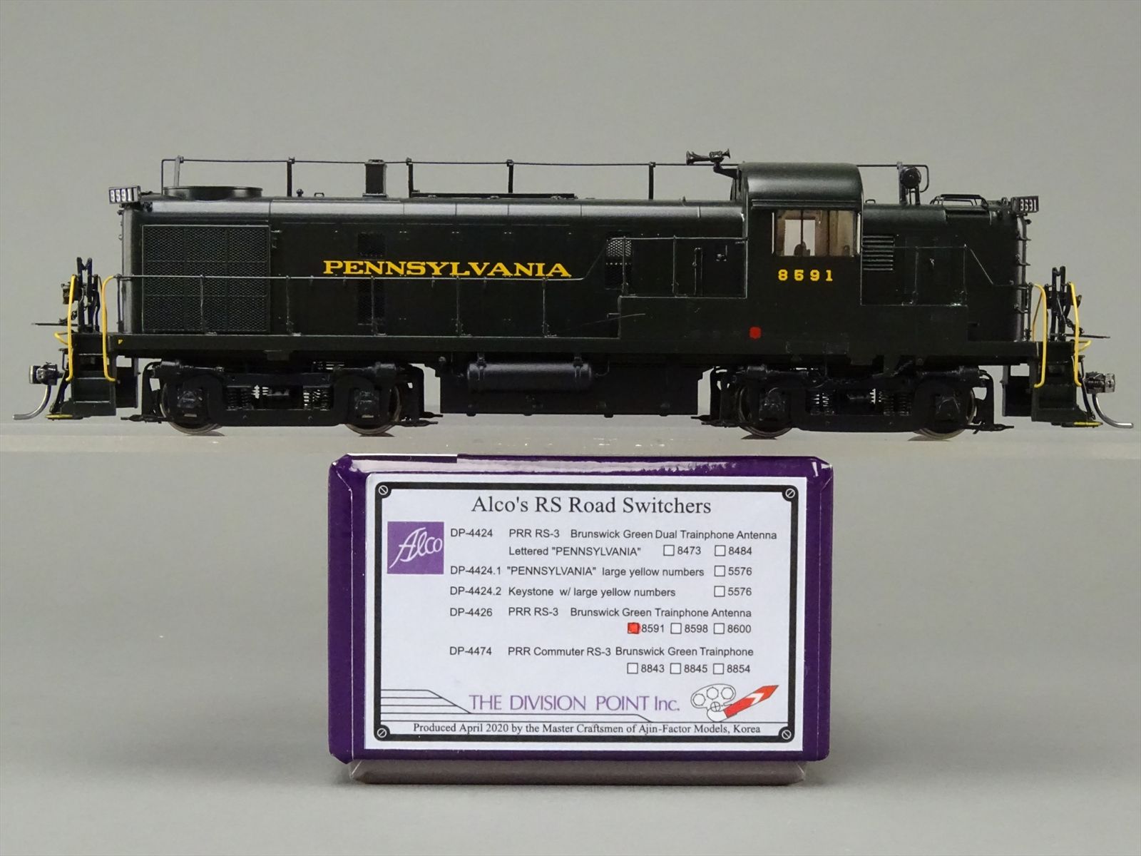 HO Brass Model - DP 4426 PRR Pennsylvania Railroad Alco's RS-3 ...