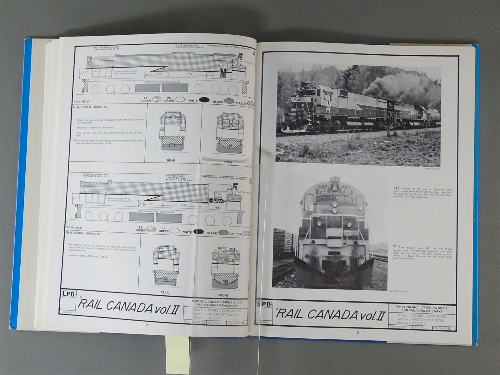 Railroad Book - Rail Canada Vol. 2 - Donald C. Lewis - SIGNED & NUMBERED